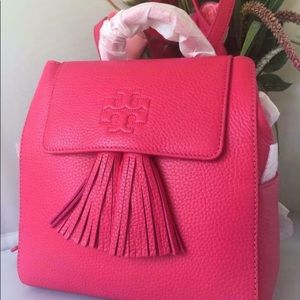 TORY BURCH Thea Mini Tassel Leather backpack